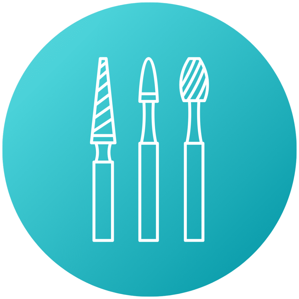 Professional dental tools used for general dentistry.