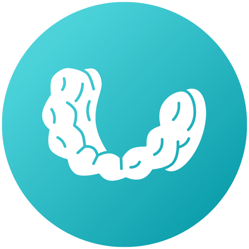 Clear Invisalign aligners representing discreet orthodontic treatment
