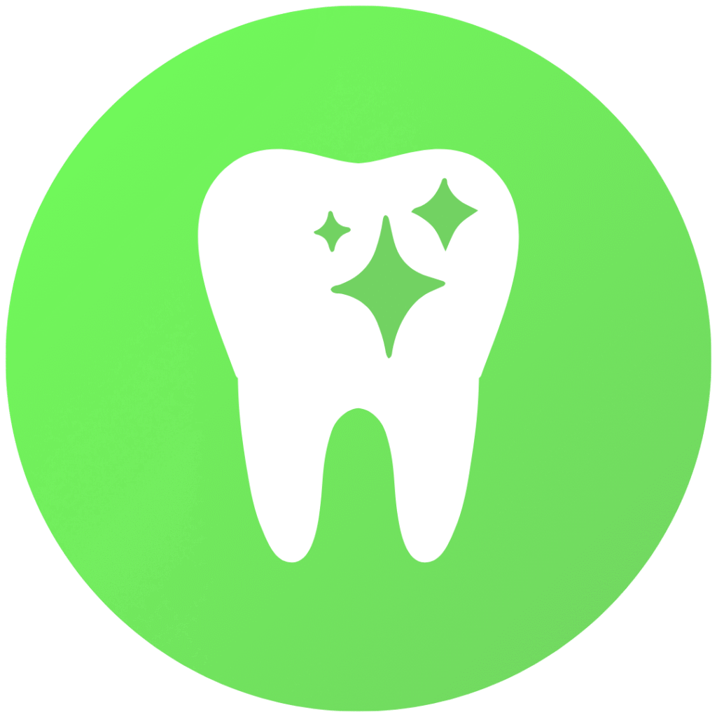 Sparkling white tooth representing cosmetic dentistry and professional smile enhancement treatment services