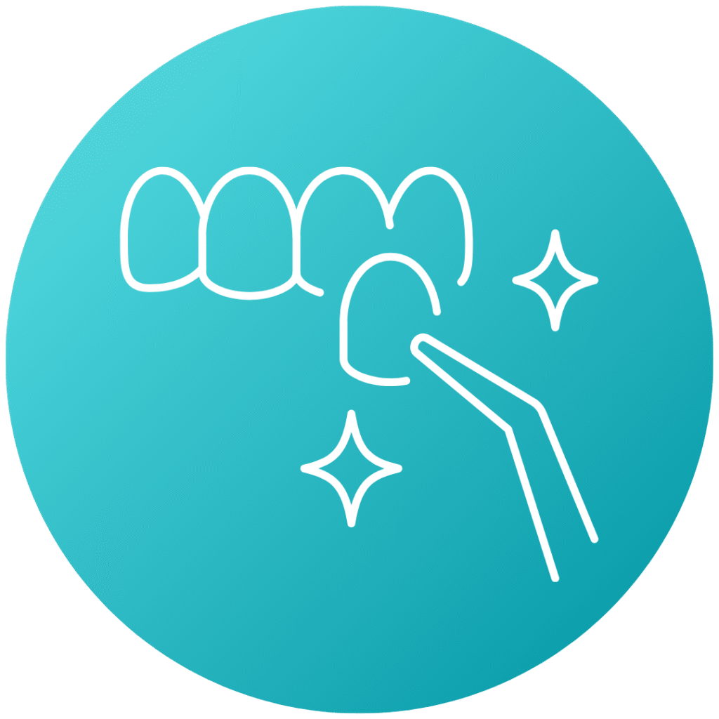 Porcelain veneers representing restorative dentistry and smile restoration at Modern Dental of Durham