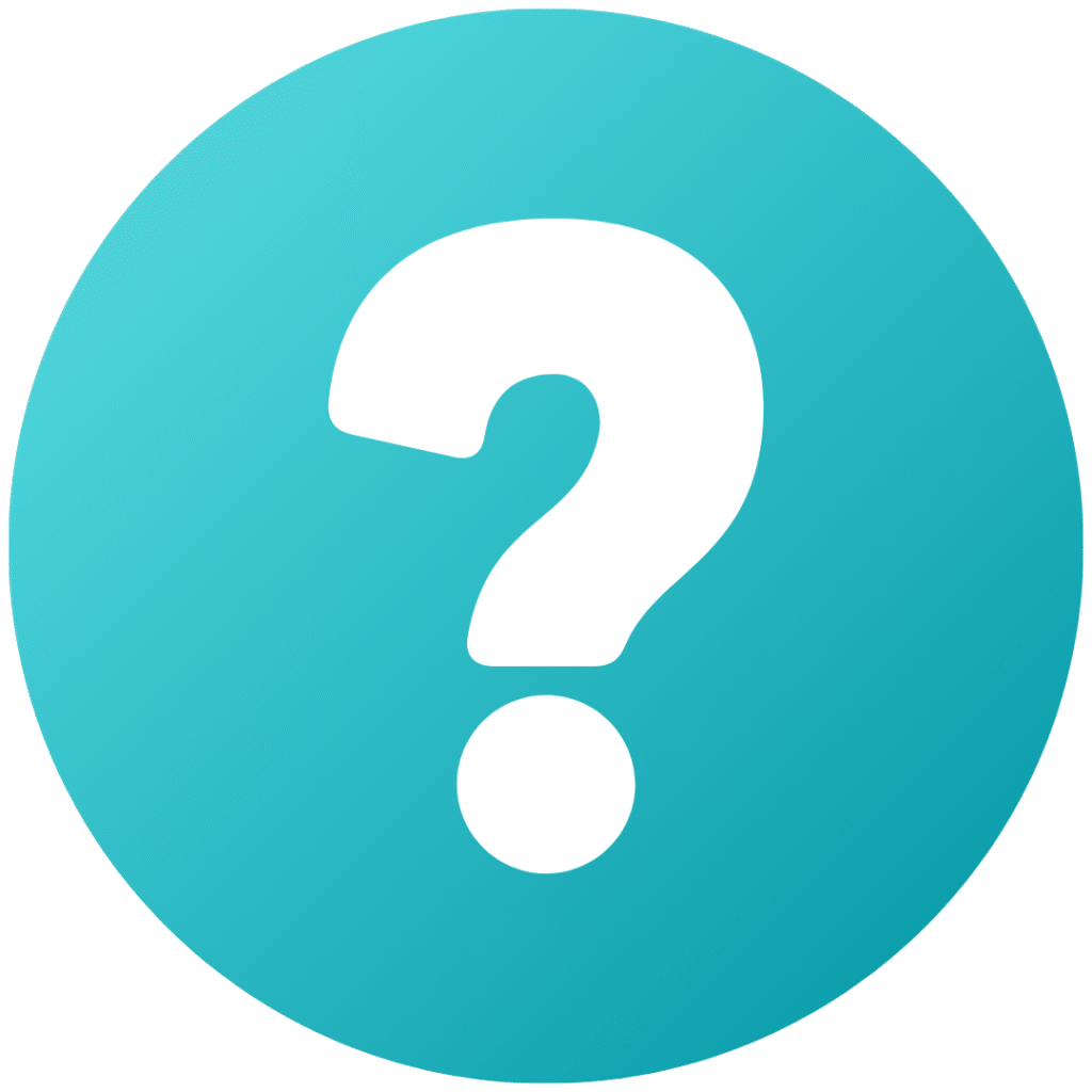 White question mark symbol