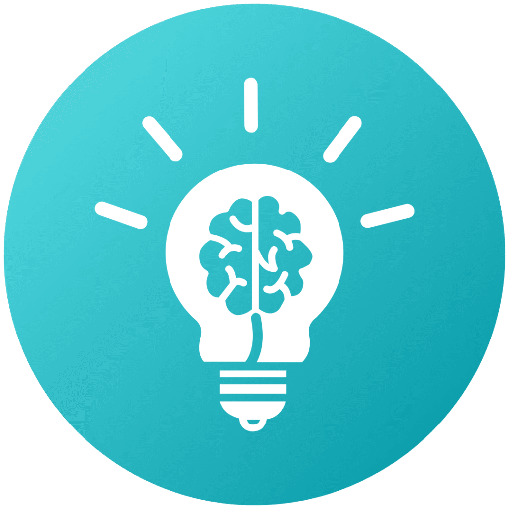 Brain inside a lightbulb symbolizing expert dental care and advanced Invisalign treatment at Modern Dental of Durham