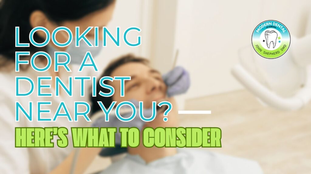 Dentist near me providing professional dental care to a patient
