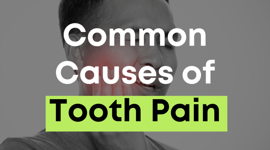 Man holding his cheek in pain representing common causes of tooth pain